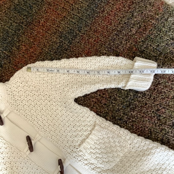 Old Navy “Dumpling” Ivory Long Sweater Coat Sz 2T - Picture 9 of 9